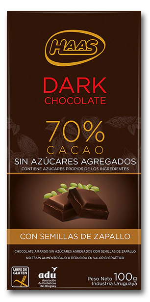 tableta de chocolate sin Azúcares con castañas de cajú