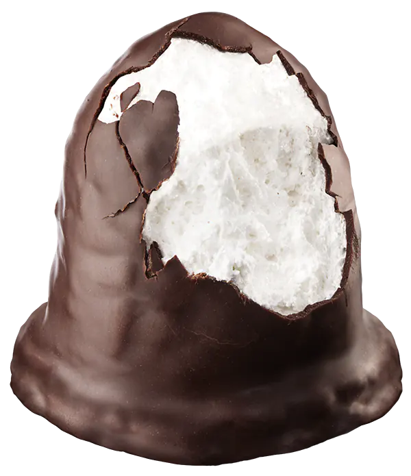 foto de un ricardito, baño de chocolate relleno de merengue