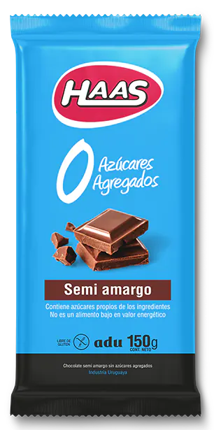 tableta de chocolate semi amargo sin Azúcares